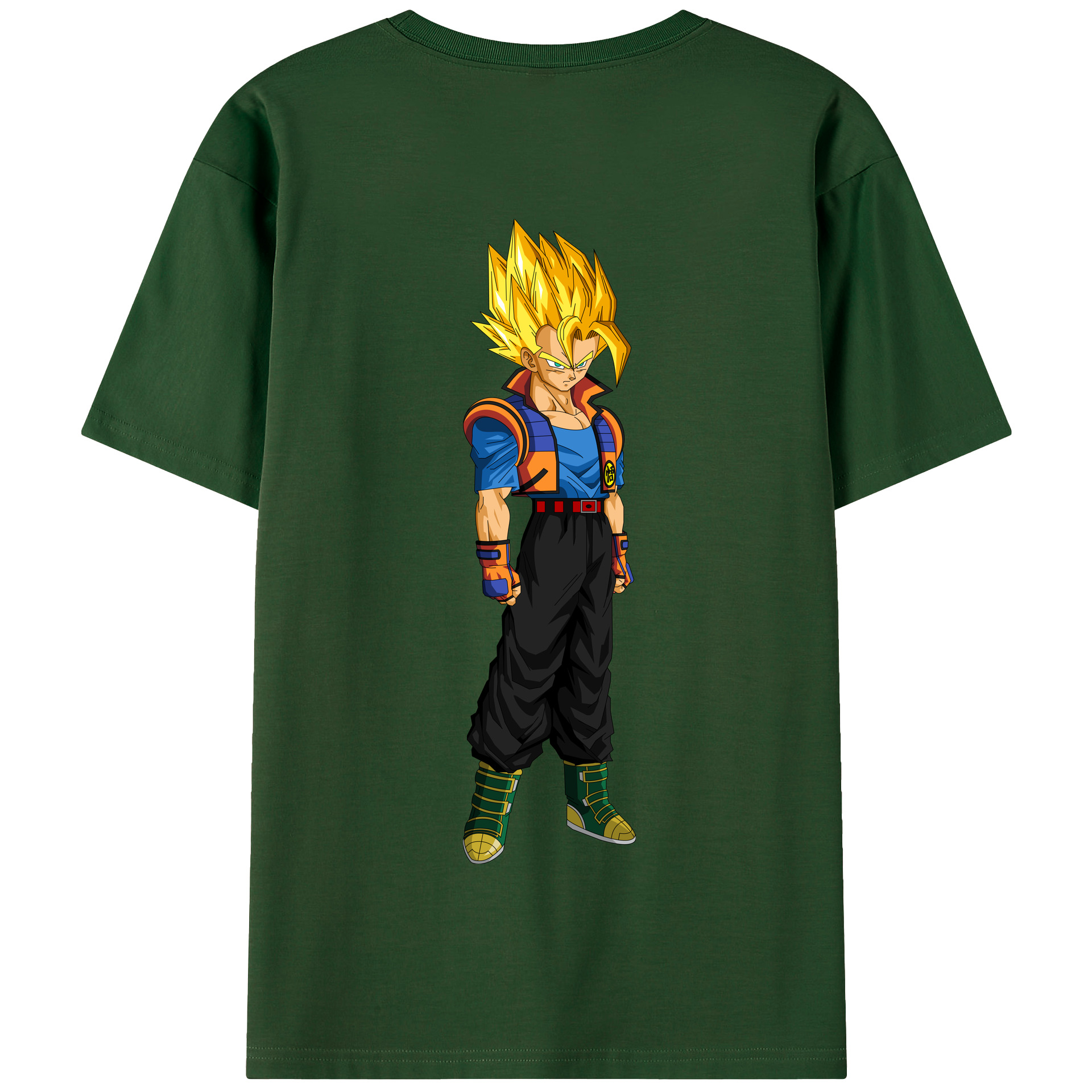 （画像用） ドラゴンボール ベジータ四世（Bejīta Yonsei）DRAGON BALL Vegeta IV 綿100％半袖Tシャツ（背面プリント）